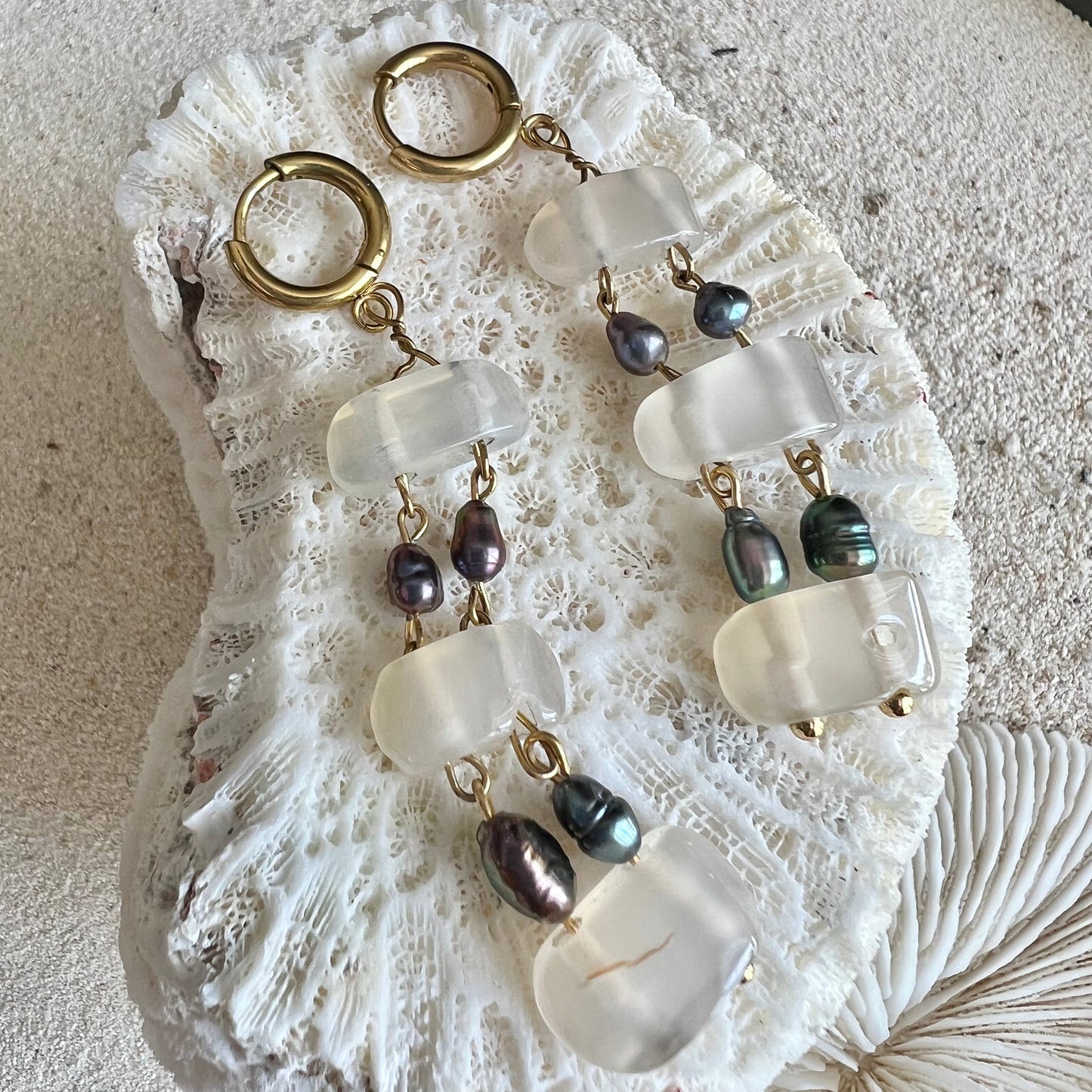 PAIRE DE BOUCLES TŌHU'A-Mathaini Tahiti